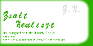 zsolt neuliszt business card